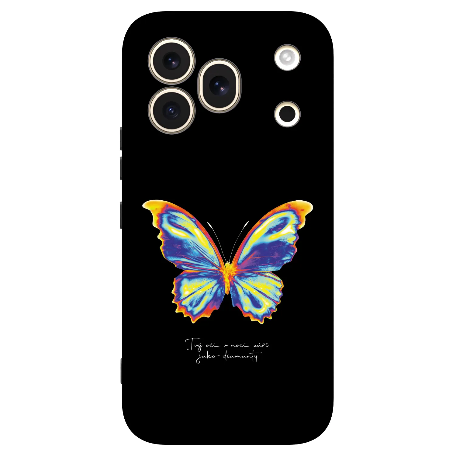 Picasee silikonowe czarne etui na Honor 600 Pro - Diamanty Black