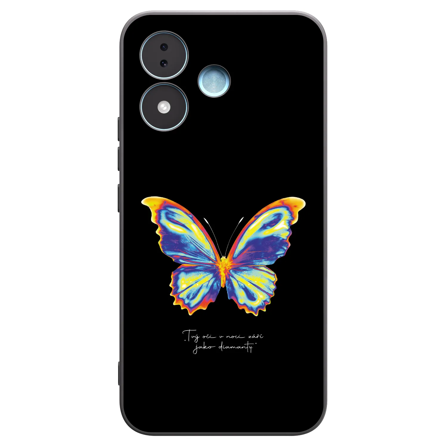 Picasee silikonowe czarne etui na Xiaomi Redmi Note 17 5G - Diamanty Black