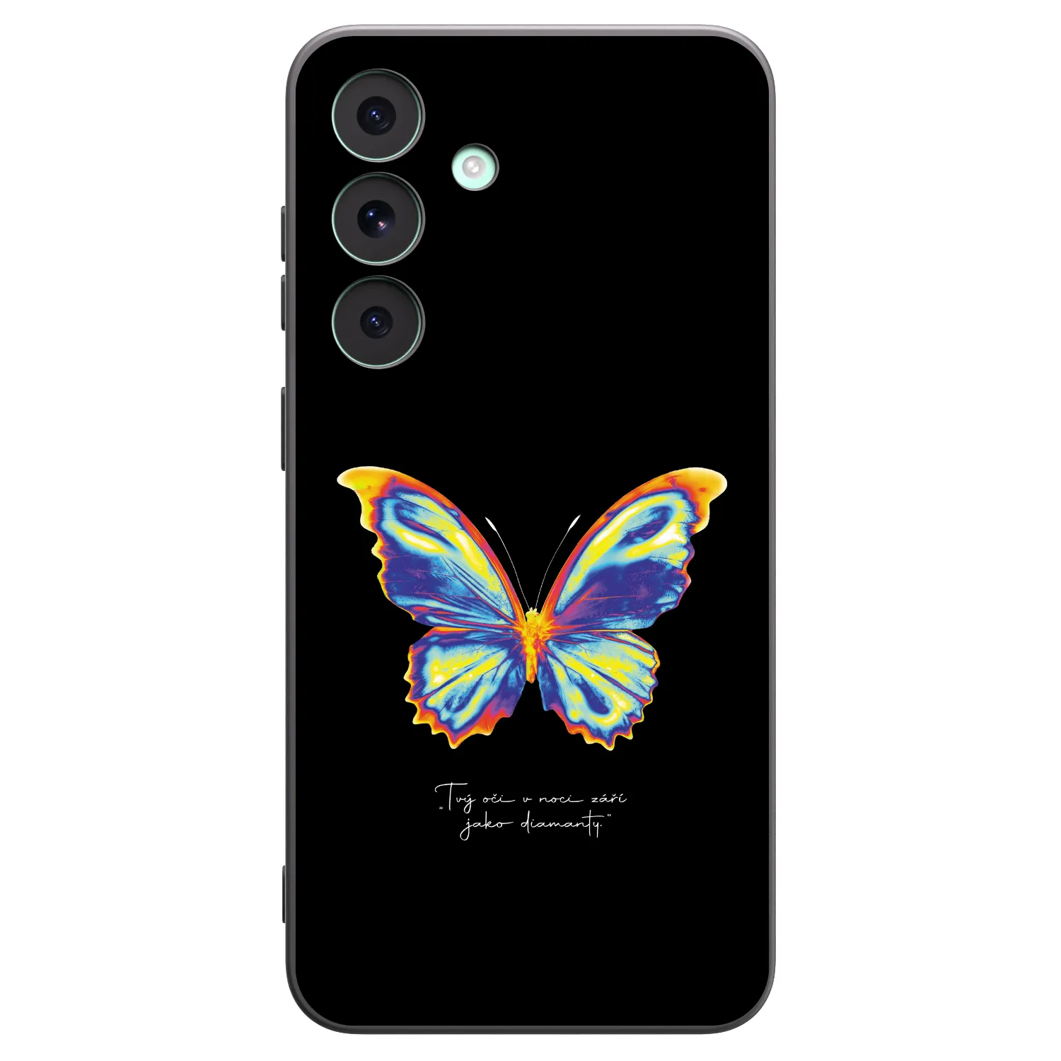 Picasee silikonowe czarne etui na Samsung Galaxy S26 FE - Diamanty Black