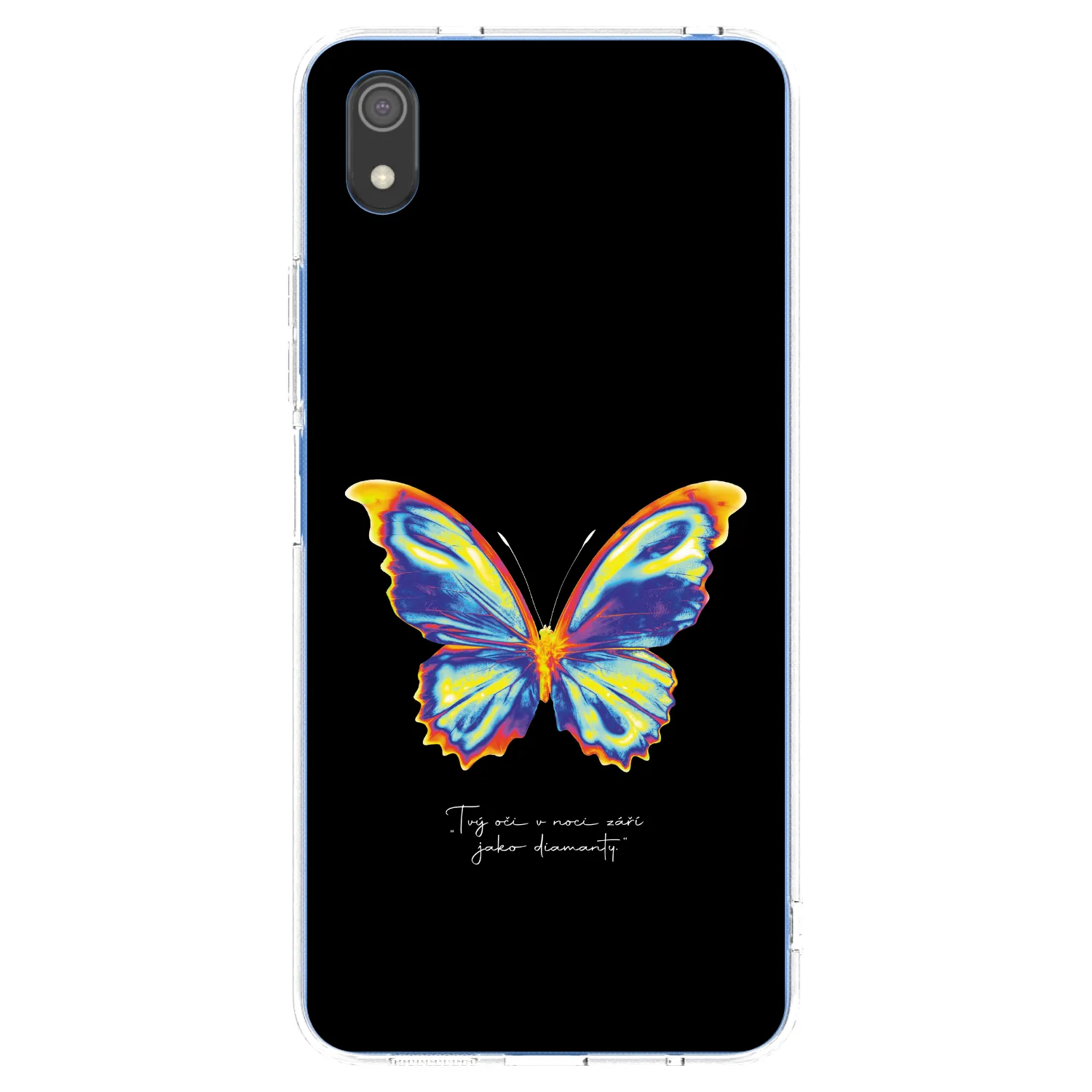 Picasee silikonowe przeźroczyste etui na Xiaomi Redmi 7A - Diamanty Black