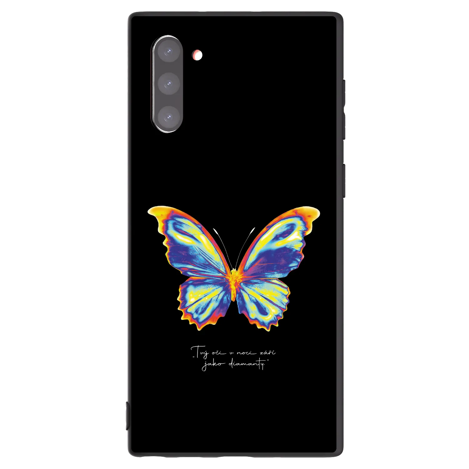Picasee silikonowe czarne etui na Samsung Galaxy Note 10 N970F - Diamanty Black