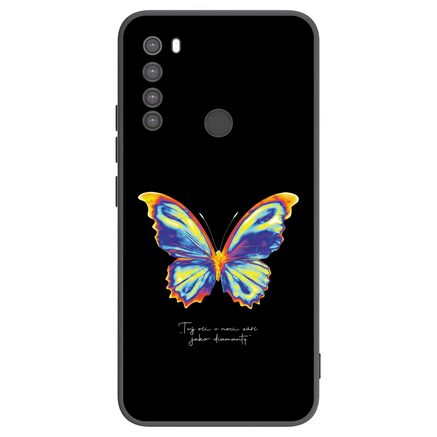Picasee silikonowe czarne etui na Xiaomi Redmi Note 8 - Diamanty Black