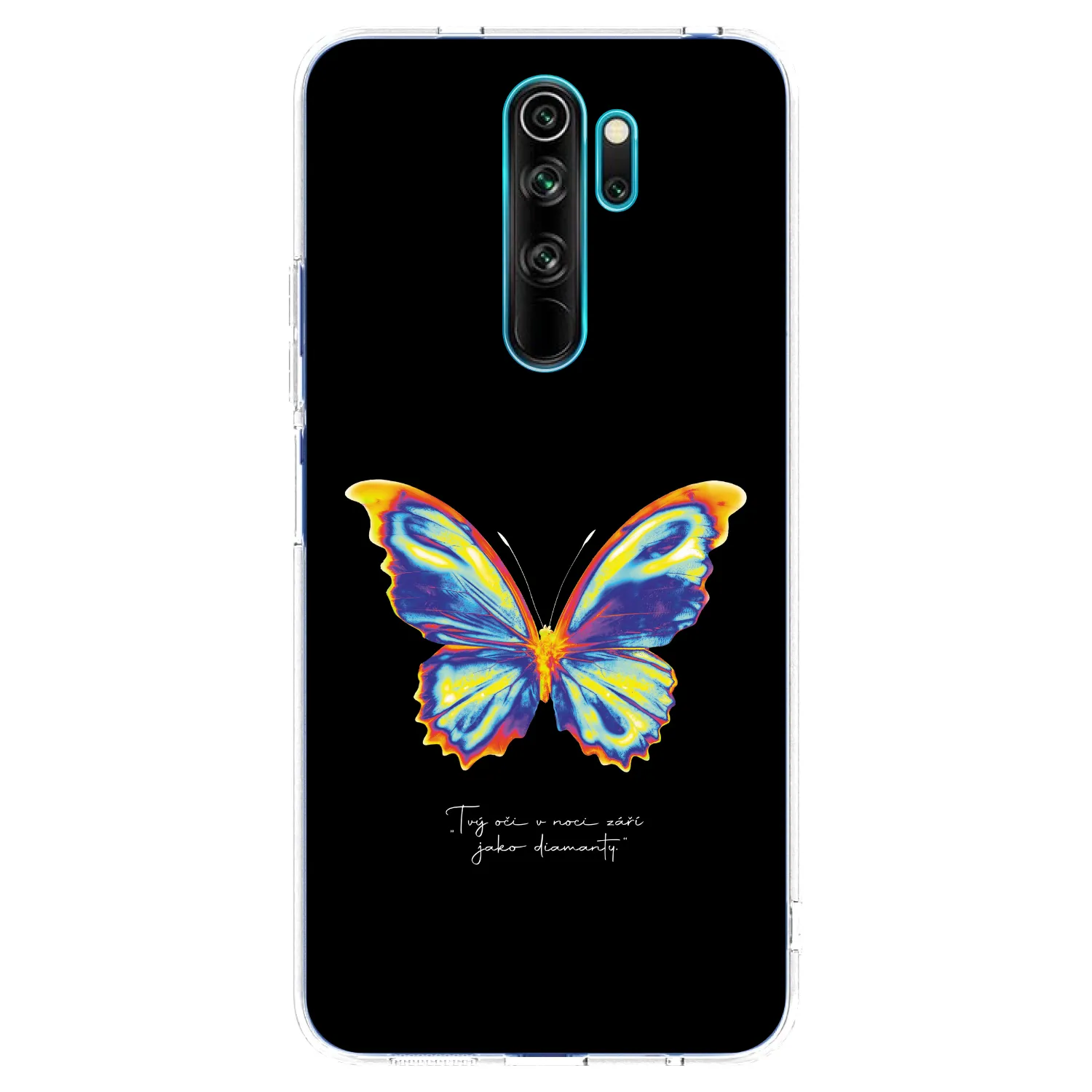 Picasee silikonowe przeźroczyste etui na Xiaomi Redmi Note 8 Pro - Diamanty Black