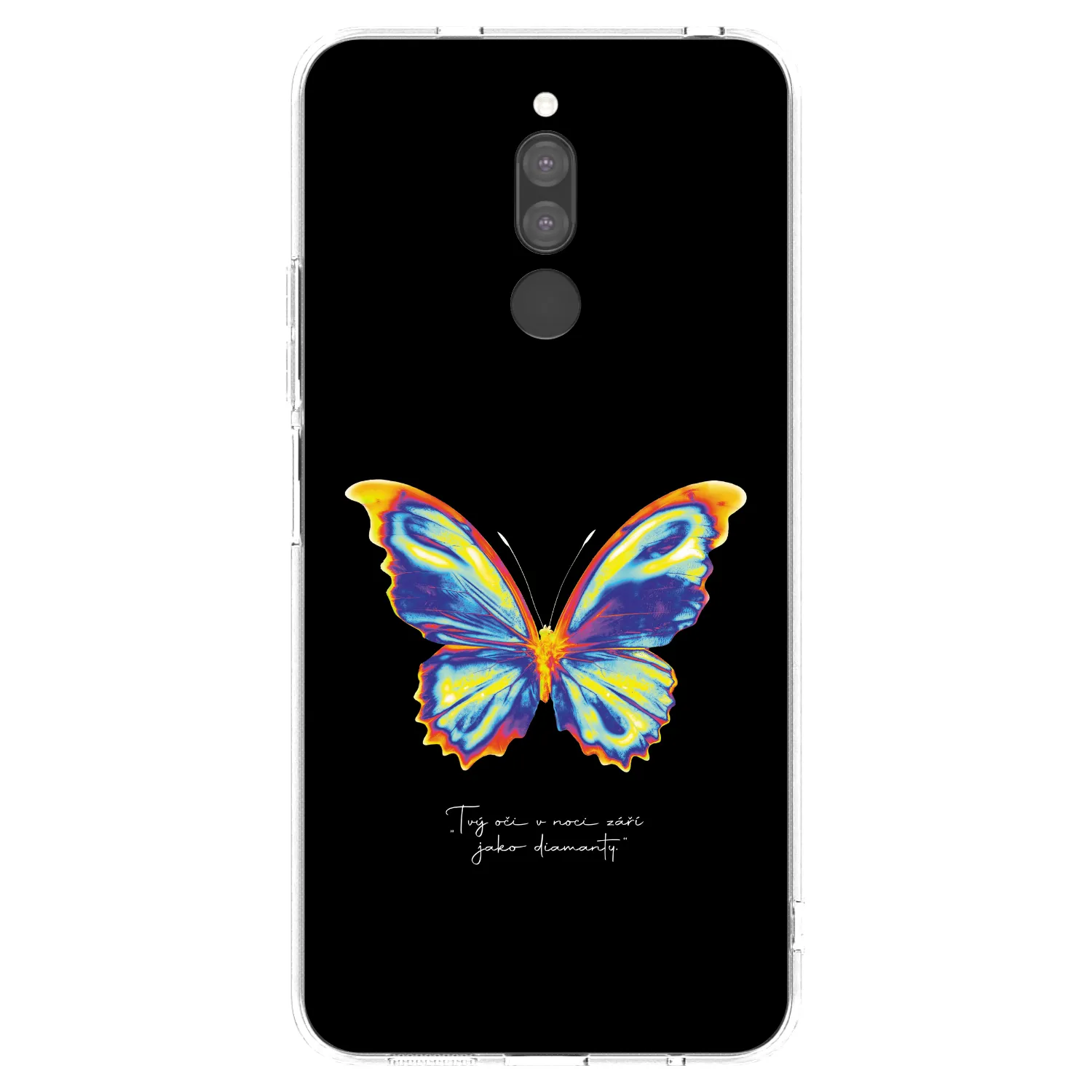 Picasee silikonowe przeźroczyste etui na Xiaomi Redmi 8 - Diamanty Black