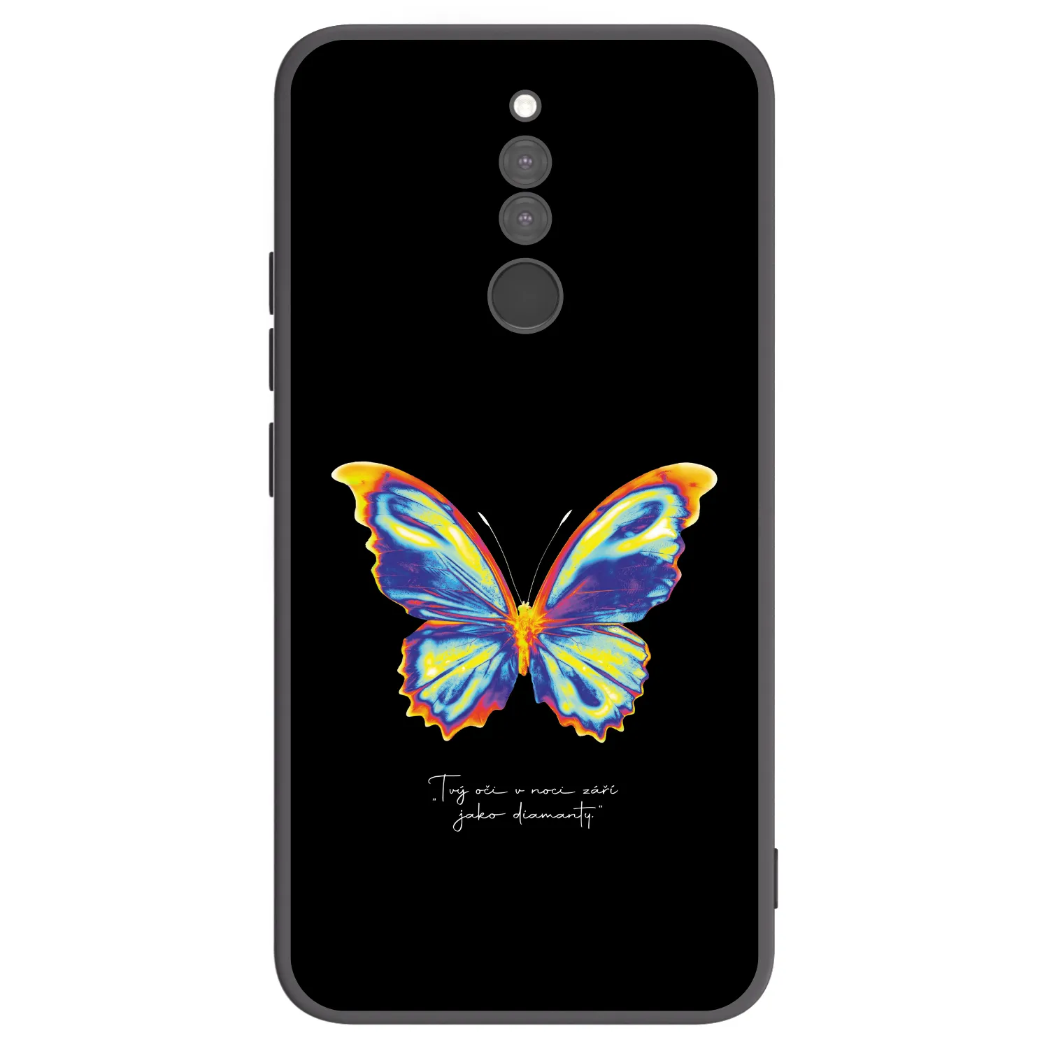Picasee silikonowe czarne etui na Xiaomi Redmi 8 - Diamanty Black