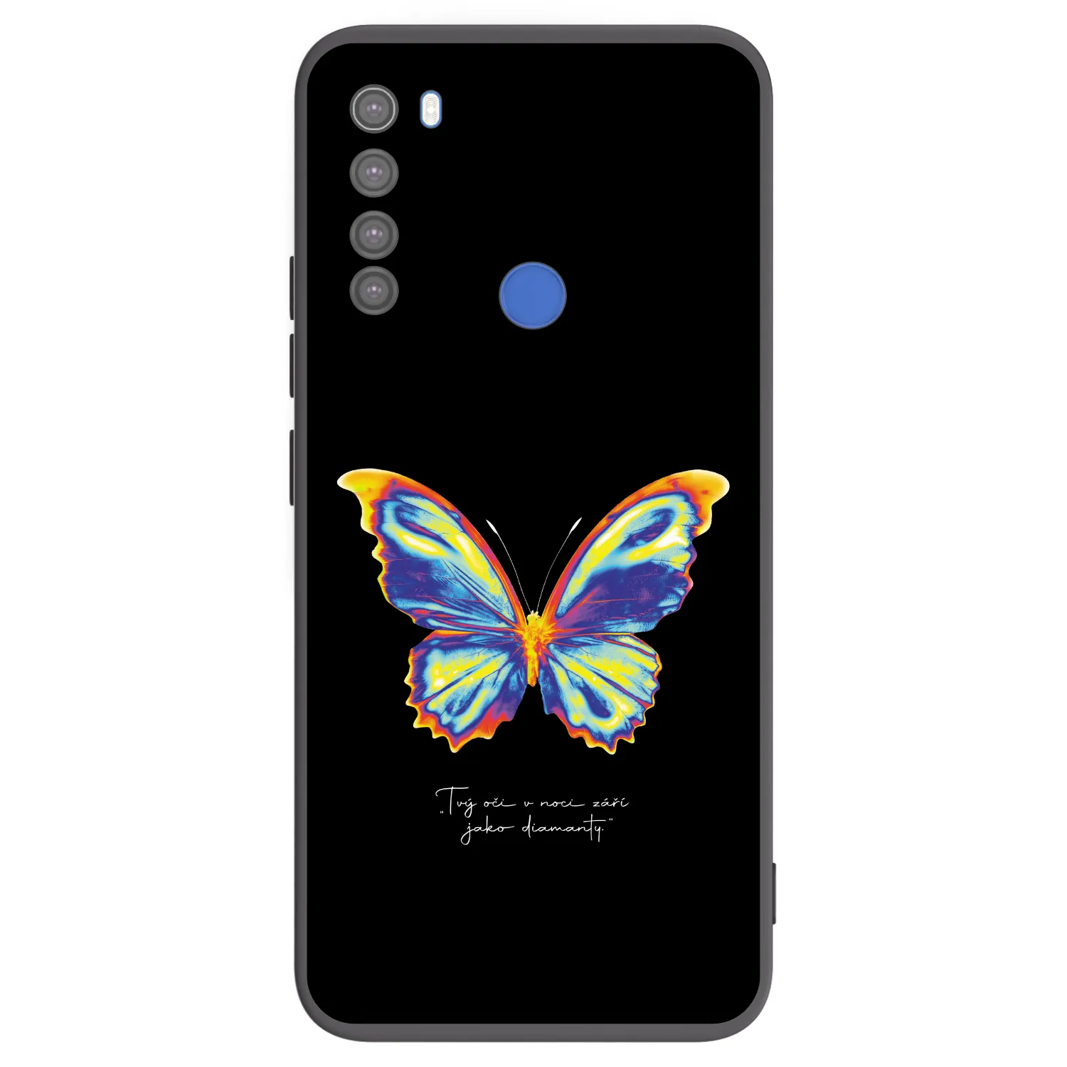 Picasee silikonowe czarne etui na Xiaomi Redmi Note 8T - Diamanty Black