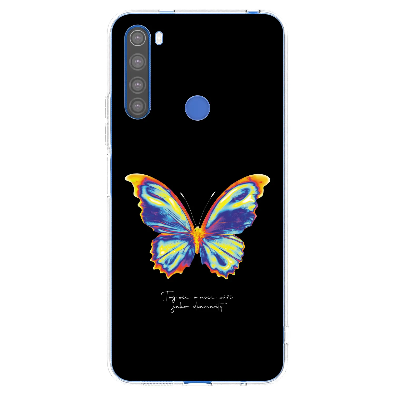Picasee silikonowe przeźroczyste etui na Xiaomi Redmi Note 8T - Diamanty Black