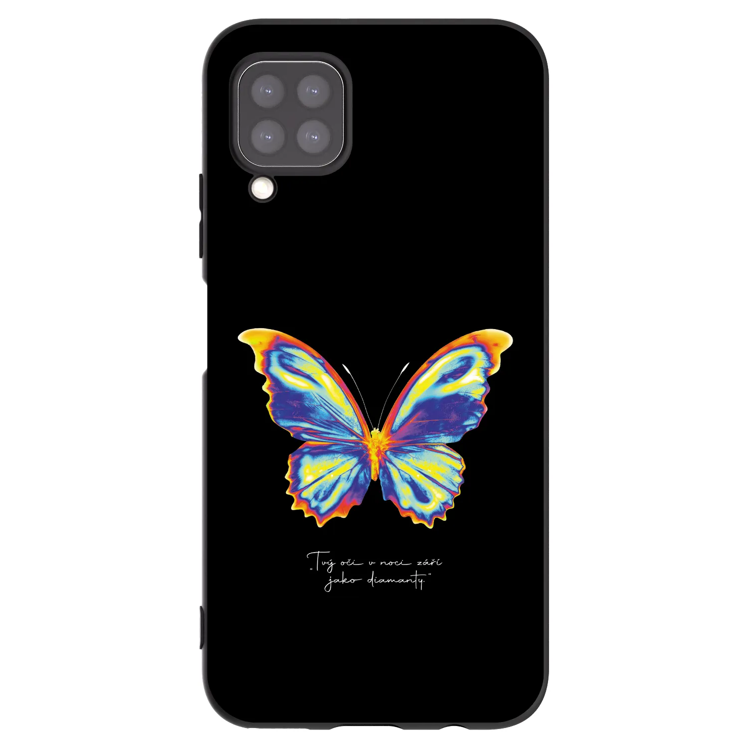 Picasee silikonowe czarne etui na Huawei P40 Lite - Diamanty Black