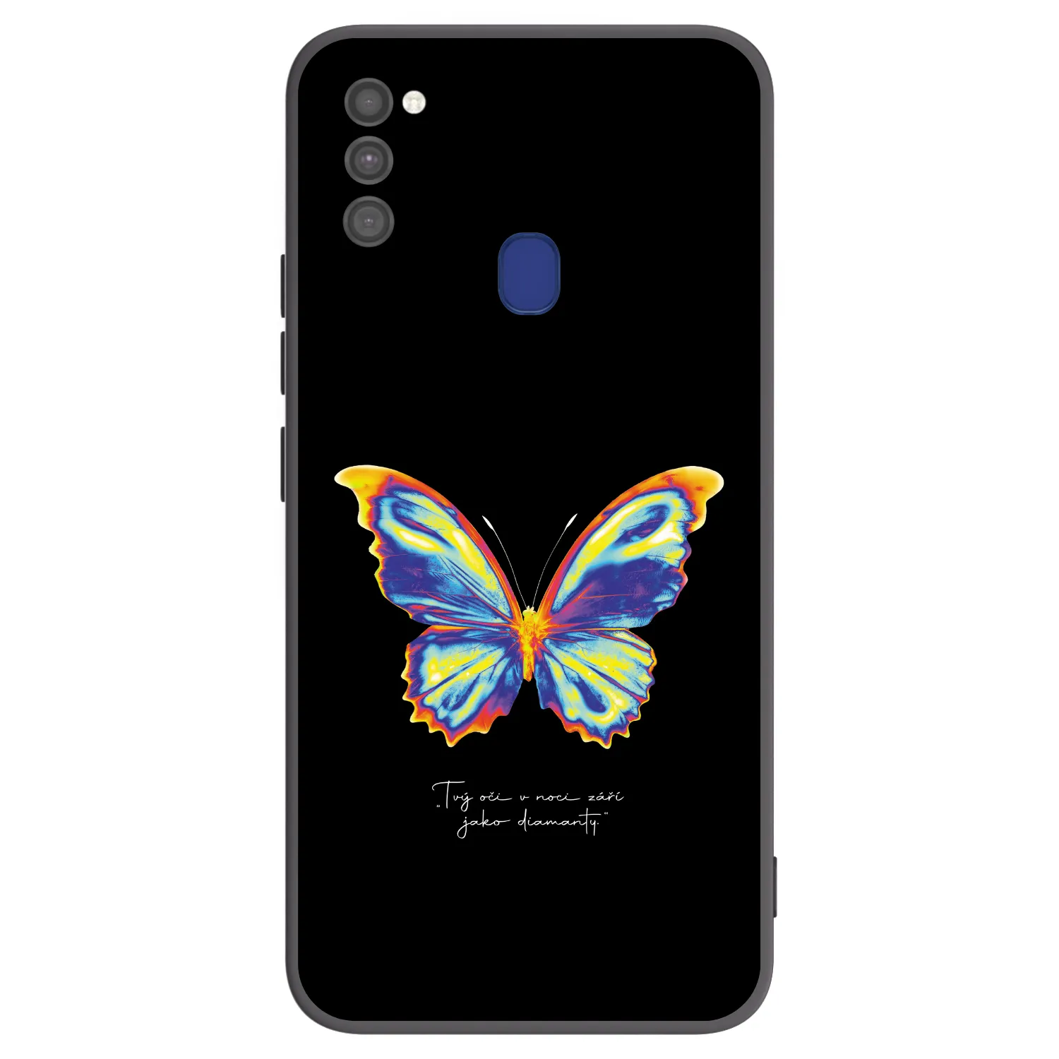 Picasee silikonowe czarne etui na Samsung Galaxy M21 M215F - Diamanty Black