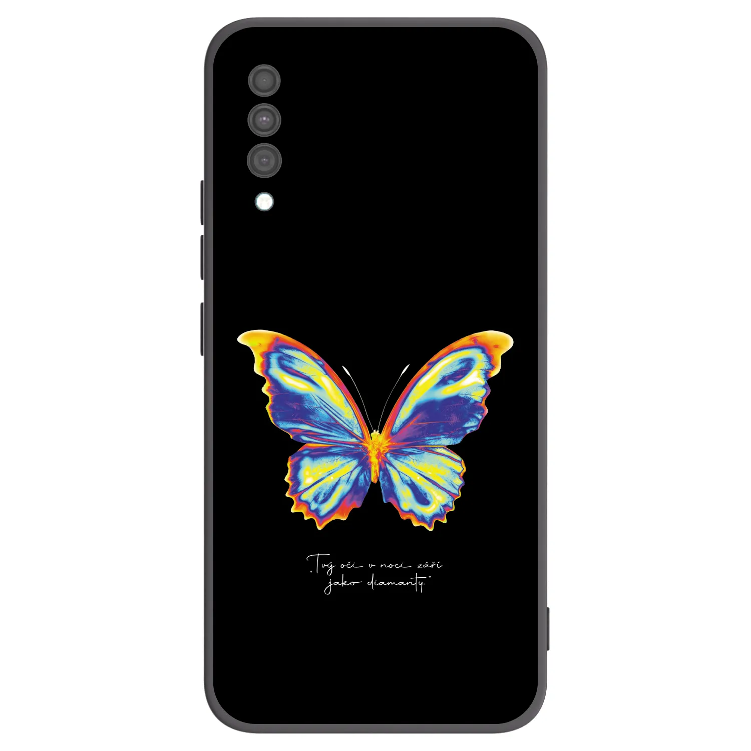 Picasee silikonowe czarne etui na Samsung Galaxy A30s A307F - Diamanty Black