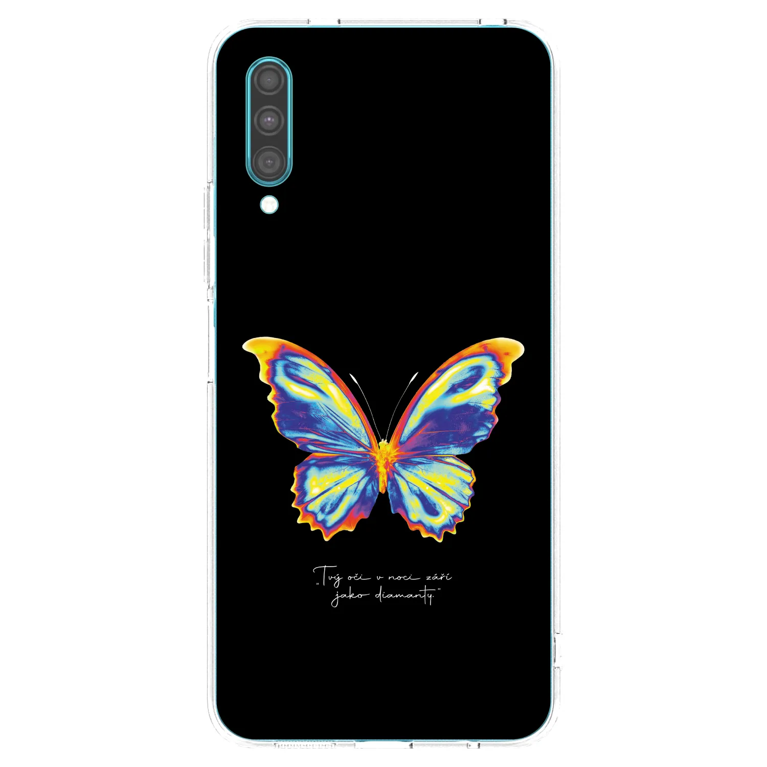 Picasee silikonowe przeźroczyste etui na Samsung Galaxy A30s A307F - Diamanty Black