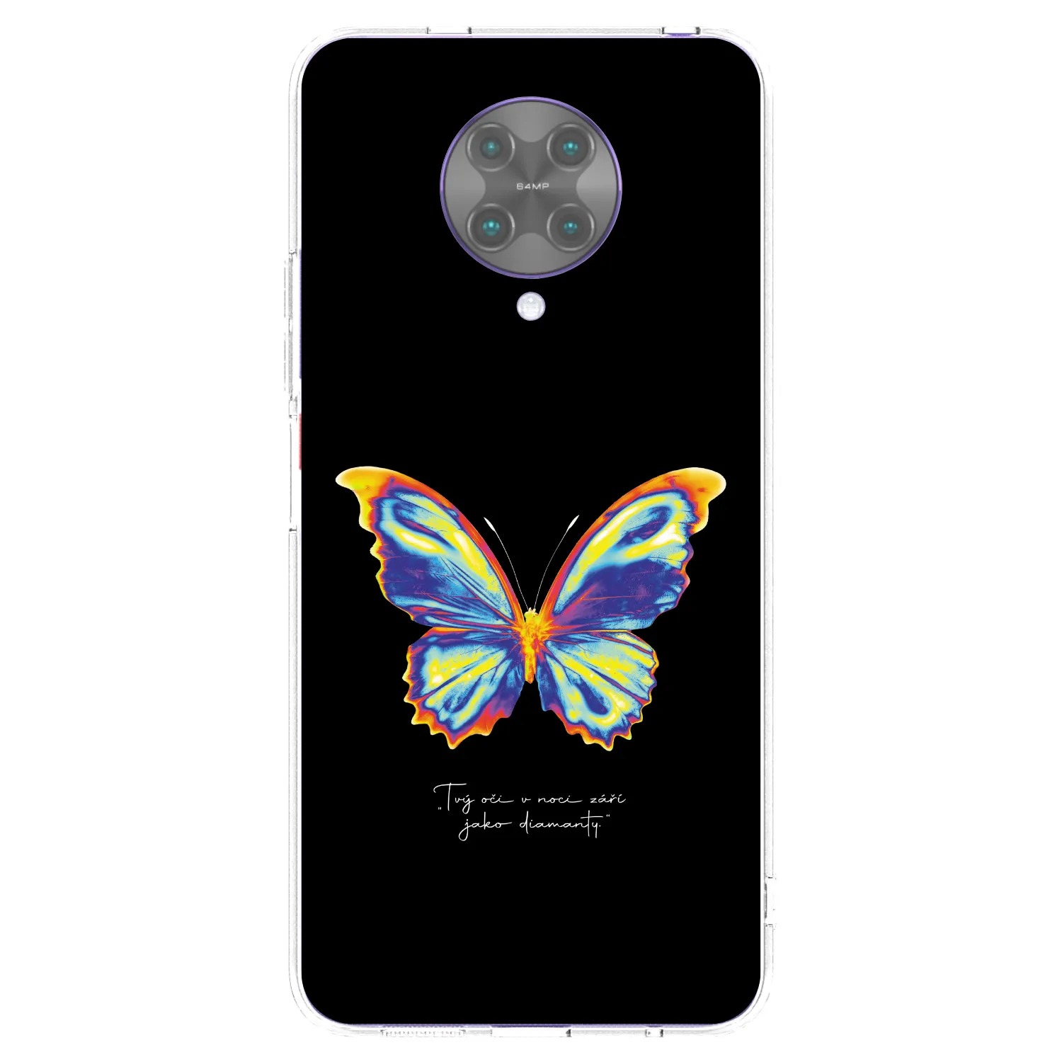 Picasee silikonowe przeźroczyste etui na Xiaomi Poco F2 Pro - Diamanty Black