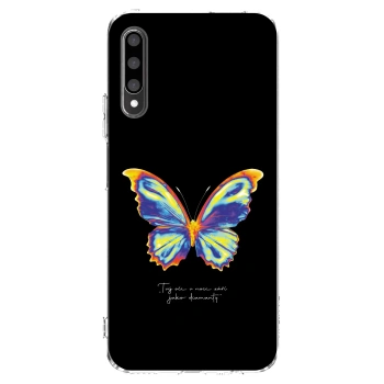 Picasee silikonowe przeźroczyste etui na Honor 9X Pro - Diamanty Black