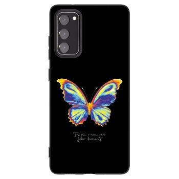 Picasee silikonowe czarne etui na Samsung Galaxy S20 FE - Diamanty Black