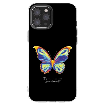 Picasee silikonowe przeźroczyste etui na Apple iPhone 12 Pro Max - Diamanty Black