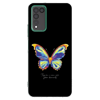 Picasee silikonowe przeźroczyste etui na Honor 10X Lite - Diamanty Black