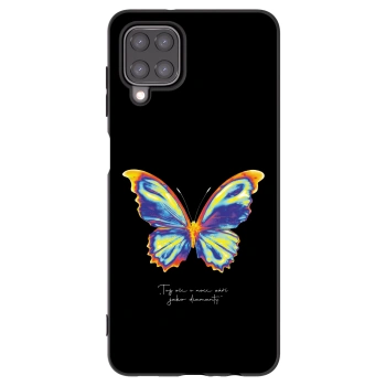 Picasee silikonowe czarne etui na Samsung Galaxy A12 A125F - Diamanty Black
