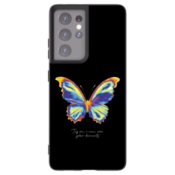 Picasee silikonowe czarne etui na Samsung Galaxy S21 Ultra 5G G998B - Diamanty Black