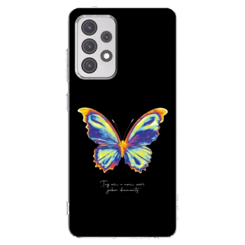 Picasee silikonowe przeźroczyste etui na Samsung Galaxy A52 5G A525F - Diamanty Black