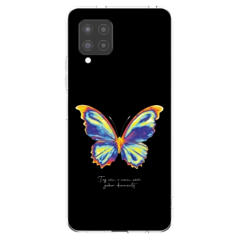 Picasee silikonowe przeźroczyste etui na Samsung Galaxy A42 A426B - Diamanty Black