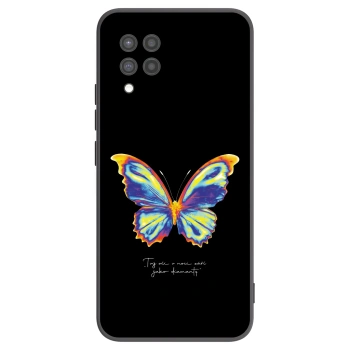 Picasee silikonowe czarne etui na Samsung Galaxy A42 A426B - Diamanty Black