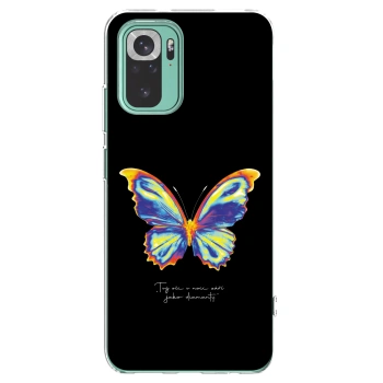 Picasee silikonowe przeźroczyste etui na Xiaomi Redmi Note 10 Pro - Diamanty Black
