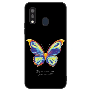 Etui na Samsung Galaxy A40 A405F - Diamanty Black