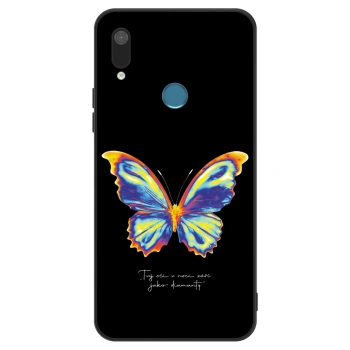 Etui na Huawei Y7 2019 - Diamanty Black