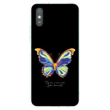 Picasee silikonowe przeźroczyste etui na Xiaomi Redmi 9AT - Diamanty Black