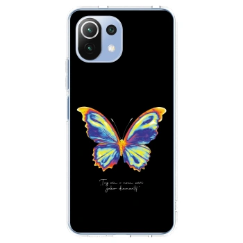 Picasee silikonowe przeźroczyste etui na Xiaomi Mi 11 Lite - Diamanty Black