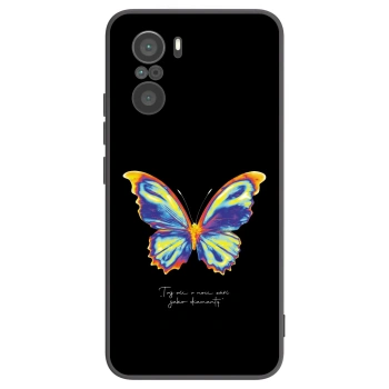 Picasee silikonowe czarne etui na Xiaomi Poco F3 - Diamanty Black