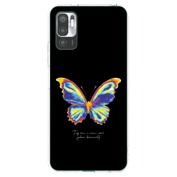 Picasee silikonowe przeźroczyste etui na Xiaomi Redmi Note 10 5G - Diamanty Black