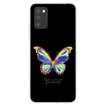 Picasee silikonowe przeźroczyste etui na Samsung Galaxy A02s A025G - Diamanty Black