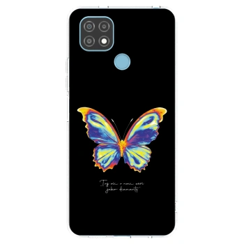 Picasee silikonowe przeźroczyste etui na Realme C21 - Diamanty Black