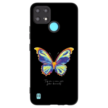 Etui na Realme C21 - Diamanty Black
