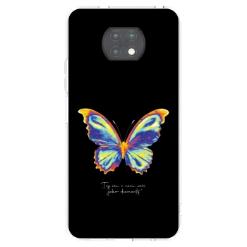 Picasee silikonowe przeźroczyste etui na Xiaomi Redmi Note 9T - Diamanty Black