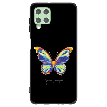 Picasee silikonowe czarne etui na Samsung Galaxy A22 A225F 4G - Diamanty Black