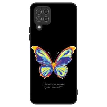 Etui na Samsung Galaxy A22 A225F 4G - Diamanty Black