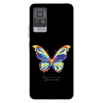 Picasee silikonowe przeźroczyste etui na Vivo X60 Pro 5G - Diamanty Black