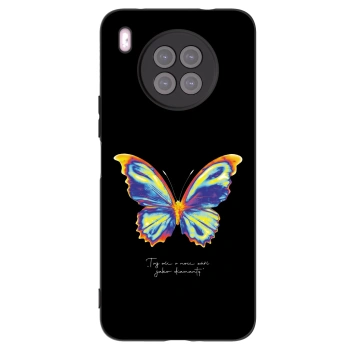 Picasee silikonowe czarne etui na Huawei Nova 8i - Diamanty Black