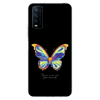 Picasee silikonowe przeźroczyste etui na Vivo Y11s - Diamanty Black