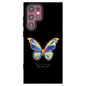 Picasee silikonowe czarne etui na Samsung Galaxy S22 Ultra 5G - Diamanty Black