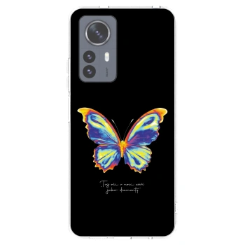 Picasee silikonowe przeźroczyste etui na Xiaomi 12 Pro - Diamanty Black