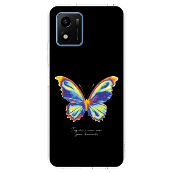Picasee silikonowe przeźroczyste etui na Vivo Y01 - Diamanty Black