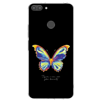 Picasee silikonowe przeźroczyste etui na Huawei P Smart - Diamanty Black