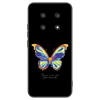 Picasee silikonowe czarne etui na Honor Magic4 Lite 5G - Diamanty Black