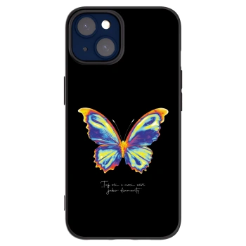 Picasee silikonowe czarne etui na Apple iPhone 14 - Diamanty Black