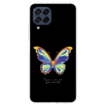 Picasee silikonowe przeźroczyste etui na Samsung Galaxy M53 5G - Diamanty Black