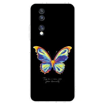 Picasee silikonowe przeźroczyste etui na Honor 70 - Diamanty Black