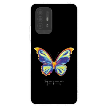 Picasee silikonowe przeźroczyste etui na OPPO A94 5G - Diamanty Black